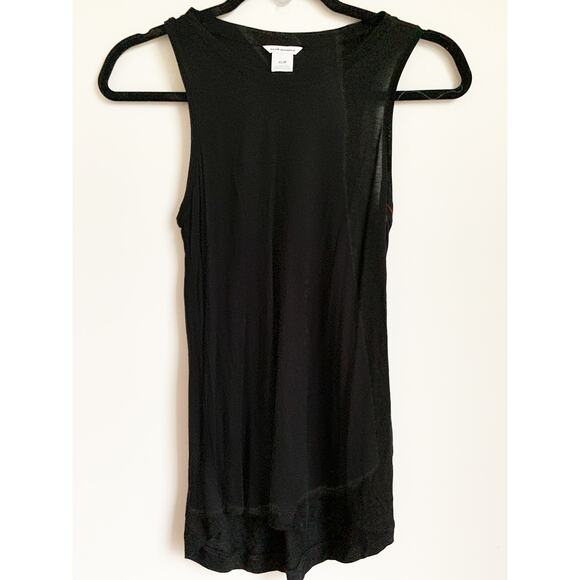 Club Monaco Black Viscose Tank Top - Size XS - Like New - Picture 1 of 3